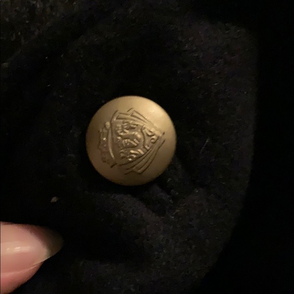 Pull and Bear wool coat military style navy - Picture 5 of 13